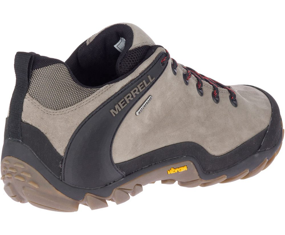 Merrell Vandresko Herre - Chameleon 8 Læder Waterproof - Grå/Sort - XSQ837521